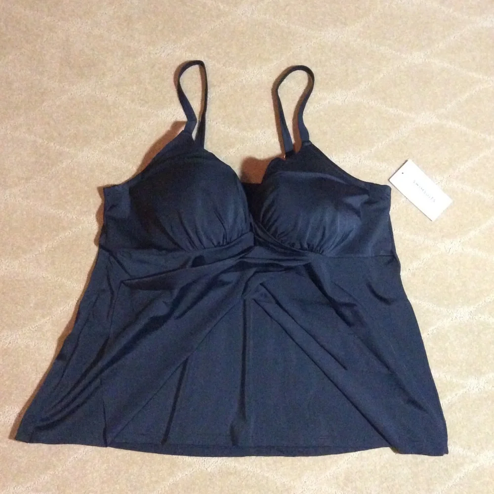 Swimsuits For All NWT Bra-Size Wrap Tankini, 44D - Picture 4 of 8